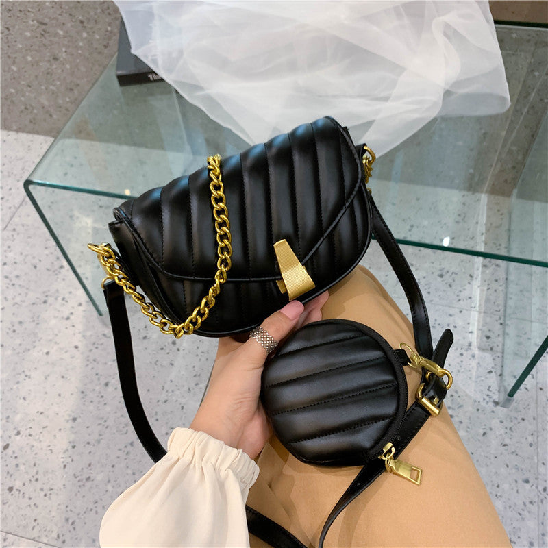 Fashion Small Square Bag with wallet