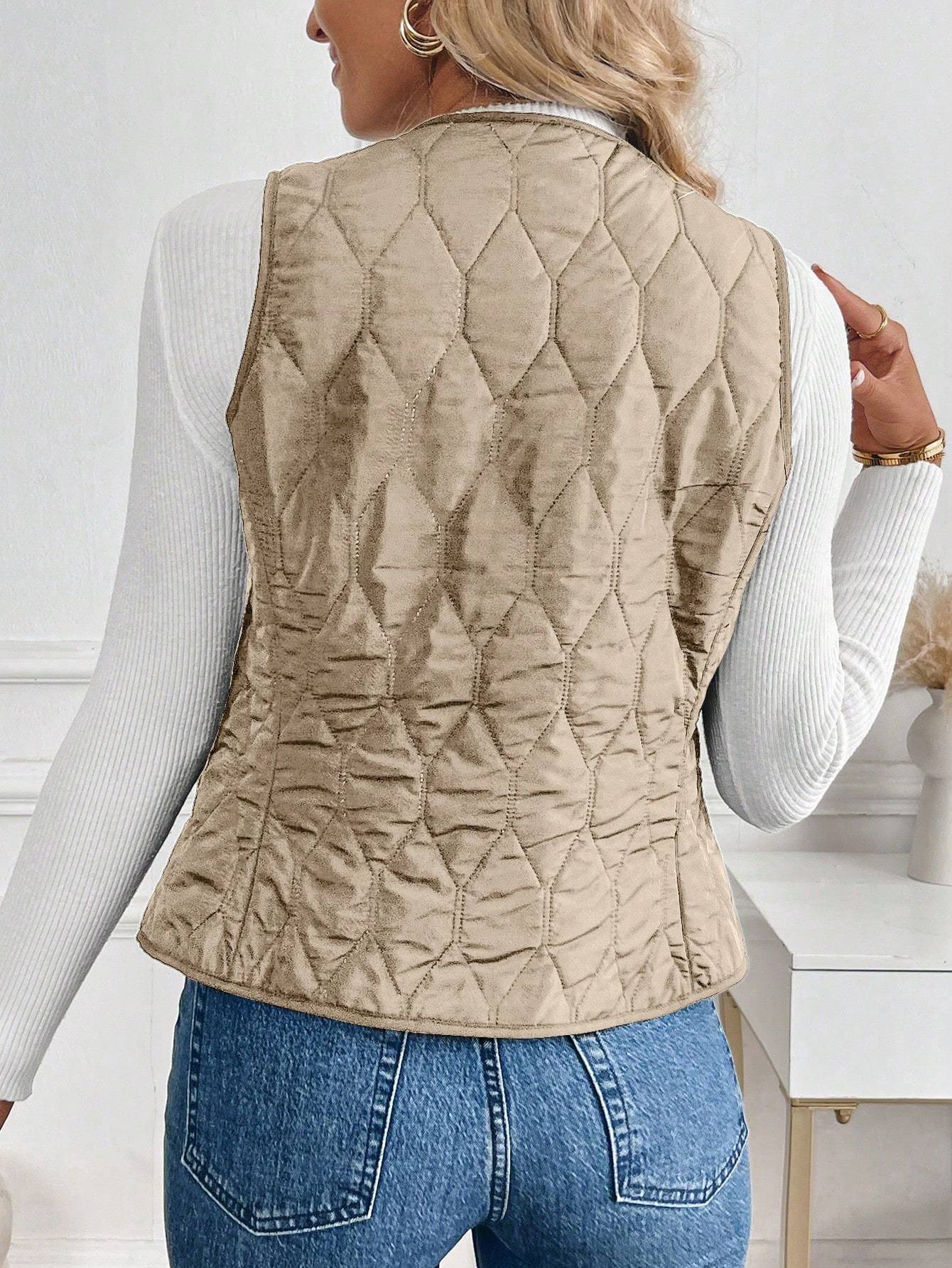 Plush Lining Padded Vest