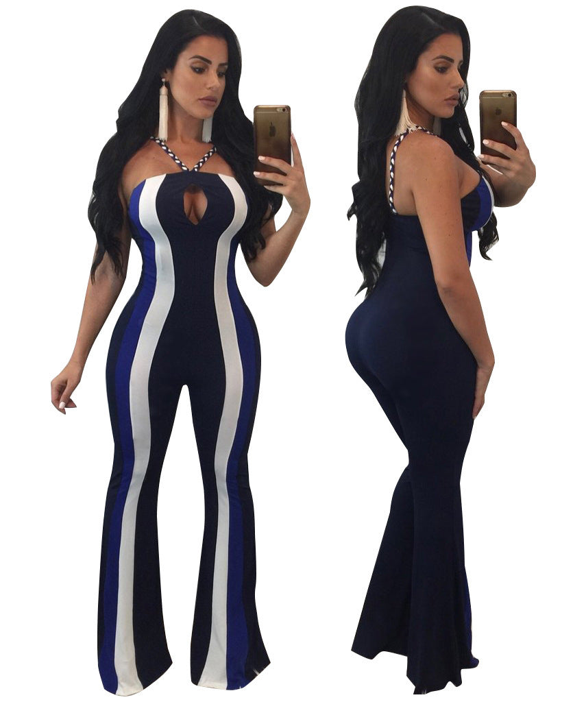 Fashionable Sling Tube Top Jumpsuit