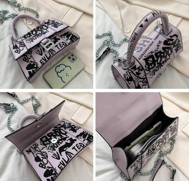 Personalized Simple Trend Graffiti Handbag