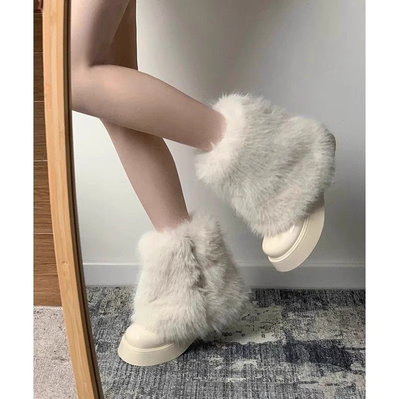 Snow Fleece-lined Thermal Furry Boots