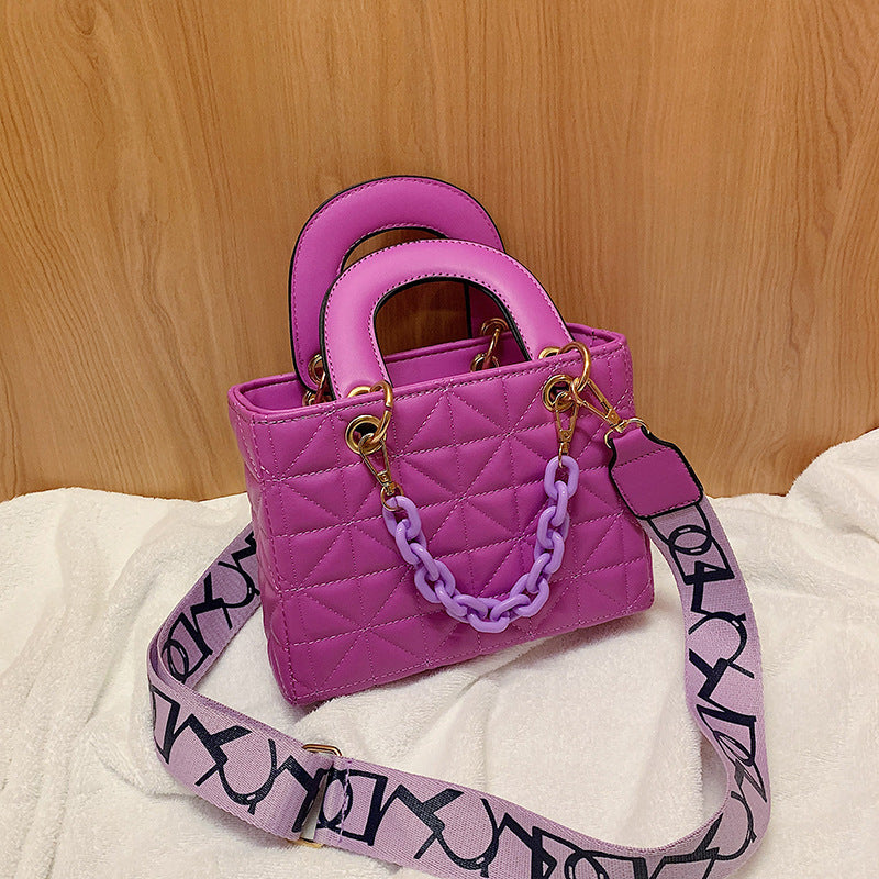 Textured Small Fragrant Style Chain Shoulder Bag