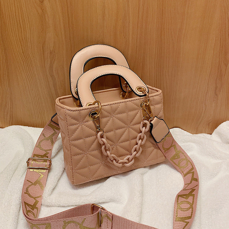 Textured Small Fragrant Style Chain Shoulder Bag