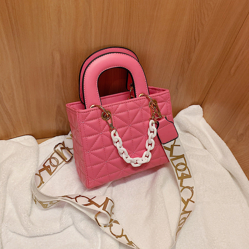 Textured Small Fragrant Style Chain Shoulder Bag