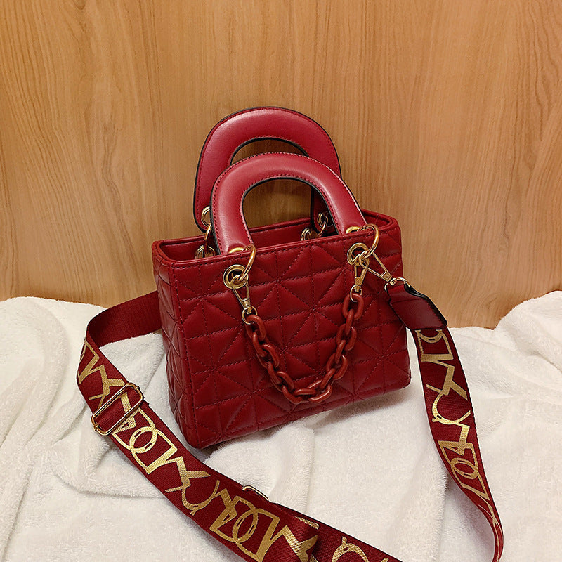 Textured Small Fragrant Style Chain Shoulder Bag