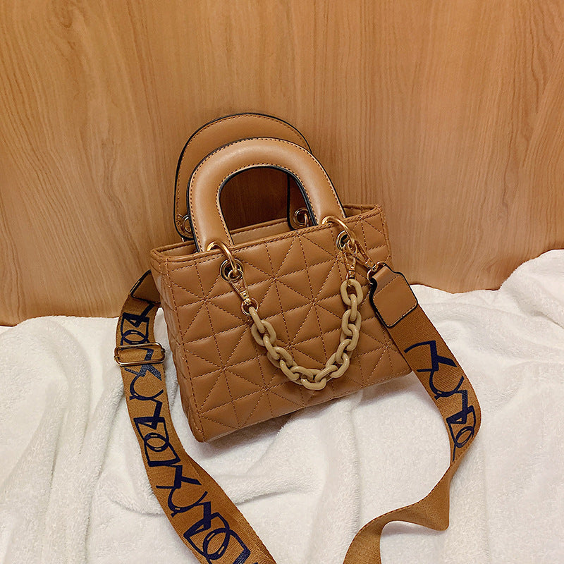 Textured Small Fragrant Style Chain Shoulder Bag