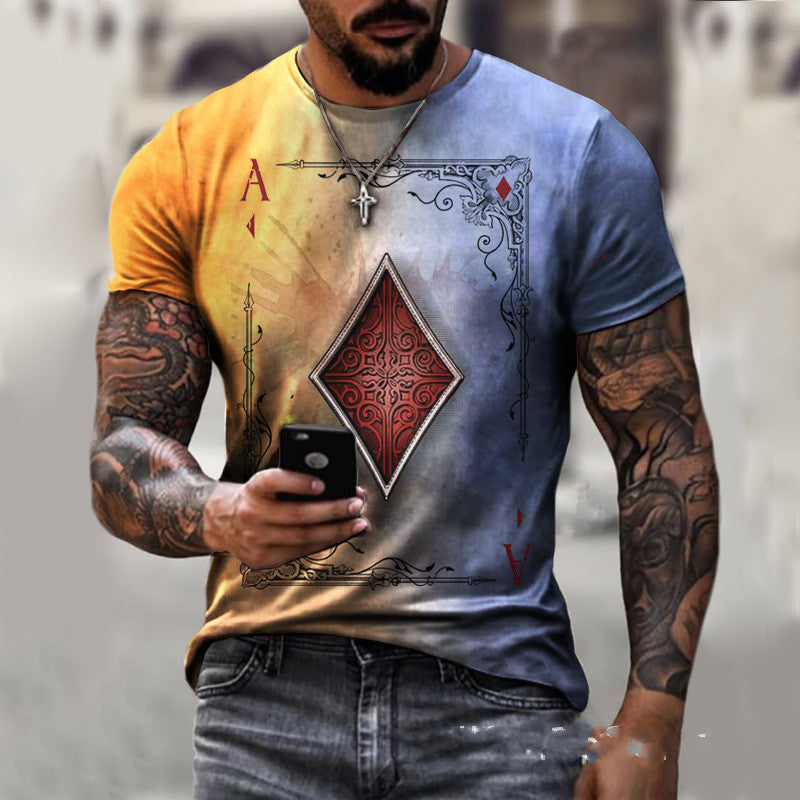 Playing Card Printing T-Shirt