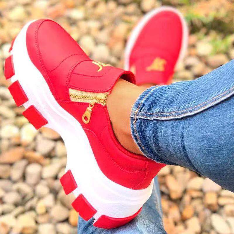 Casual Shoes with Side Zipper
