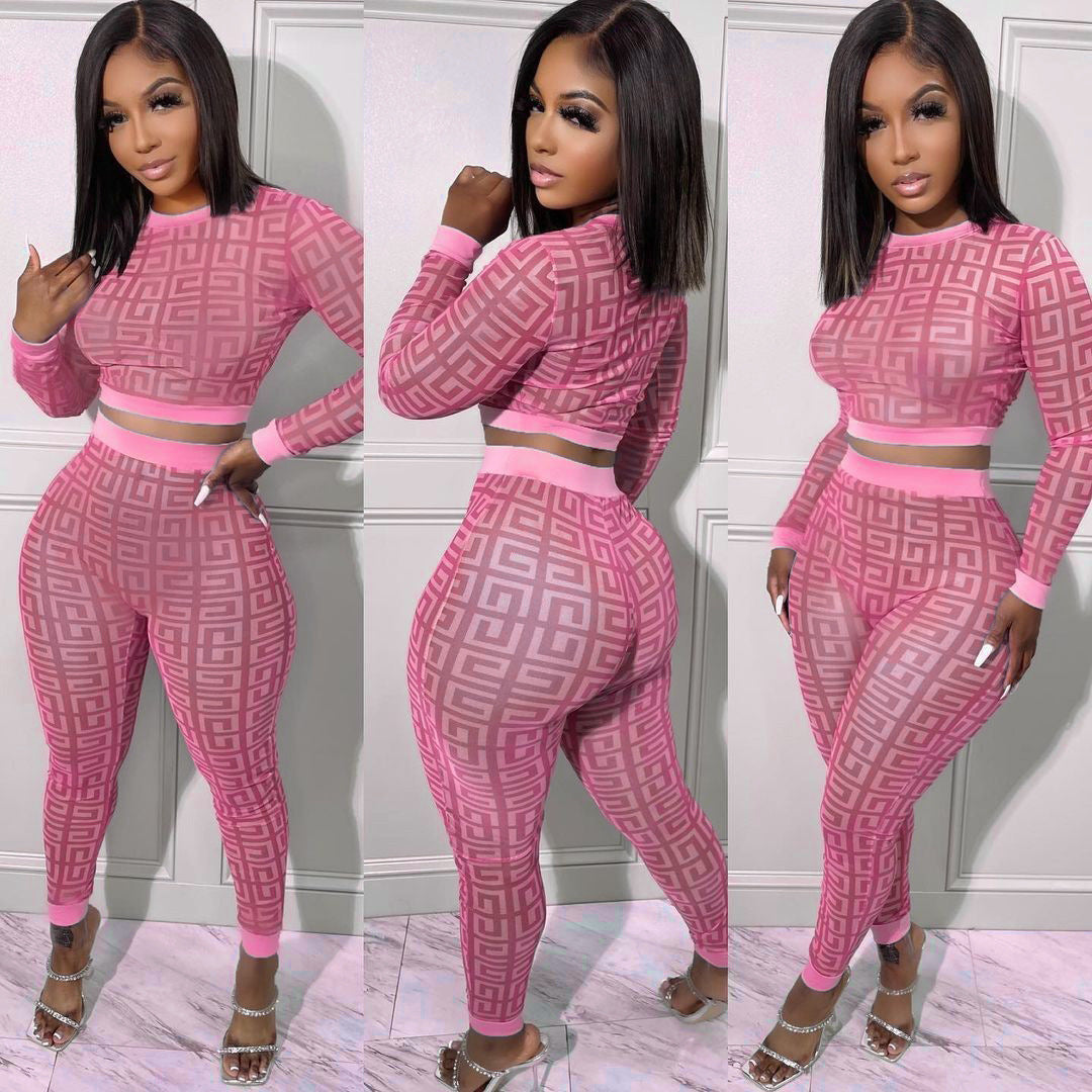 Fashion Trend Digital HD Print Two-Piece Set