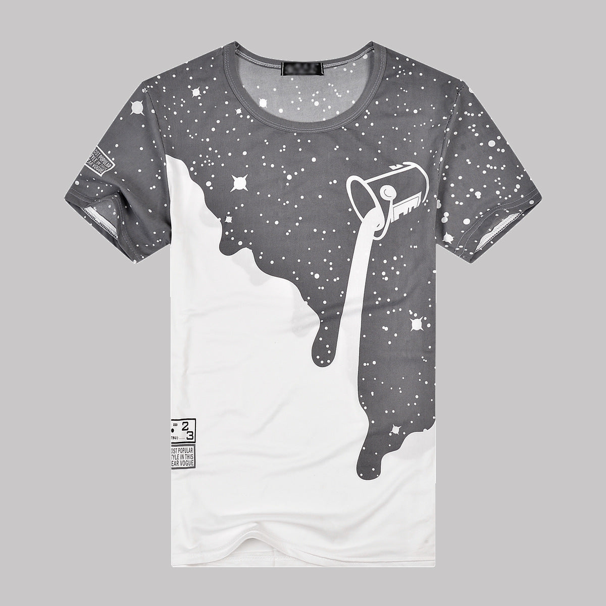 Milk Outpour Printed T-Shirt