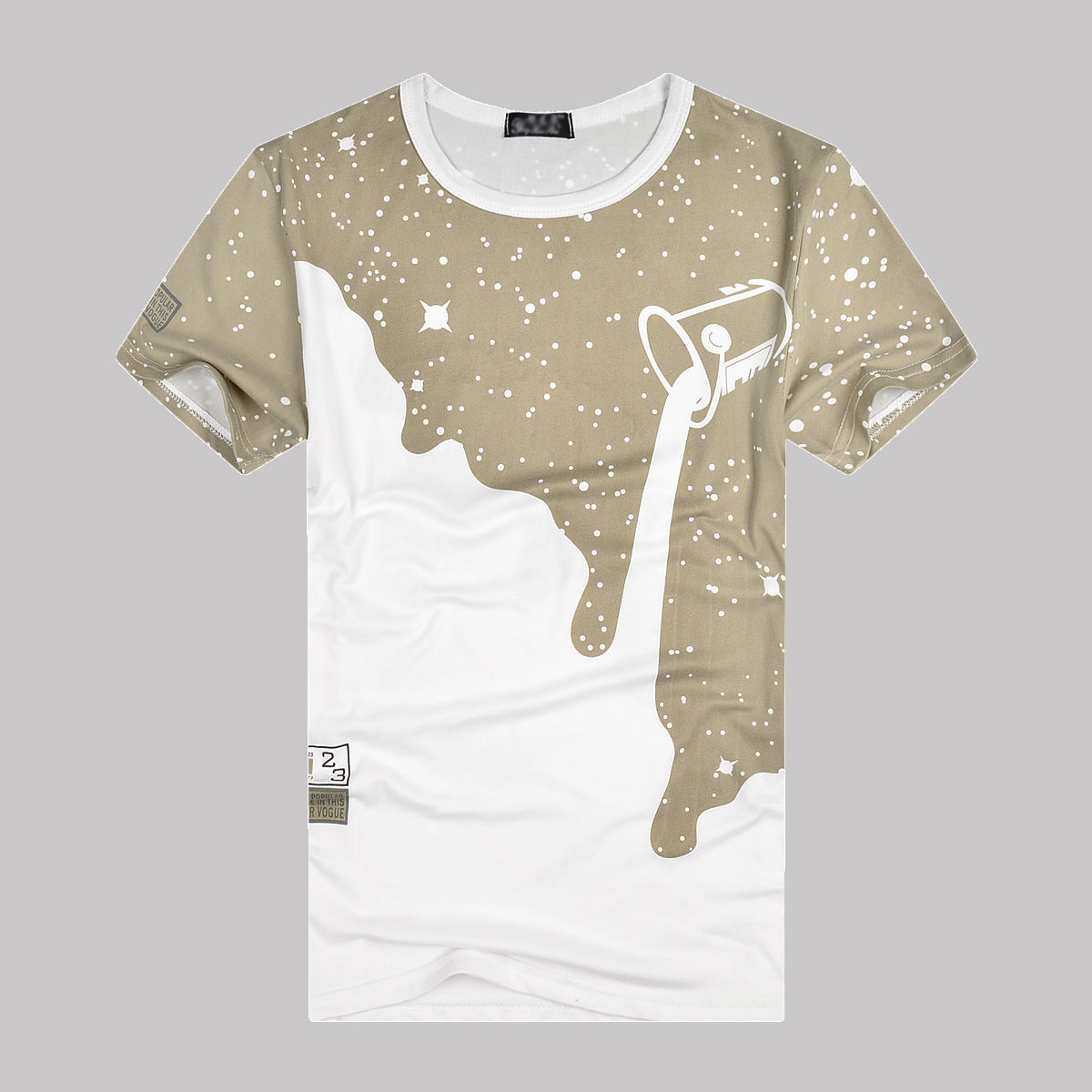 Milk Outpour Printed T-Shirt