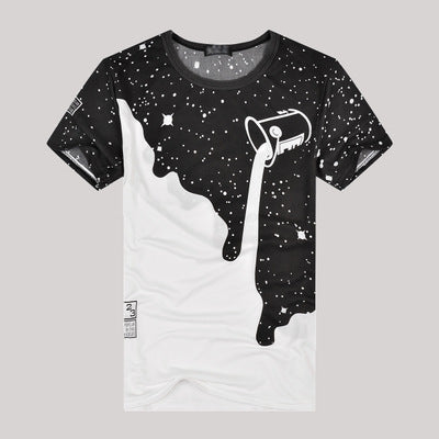 Milk Outpour Printed T-Shirt