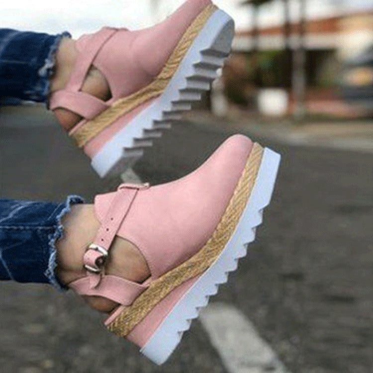 Closed Toe Wedge Sandal