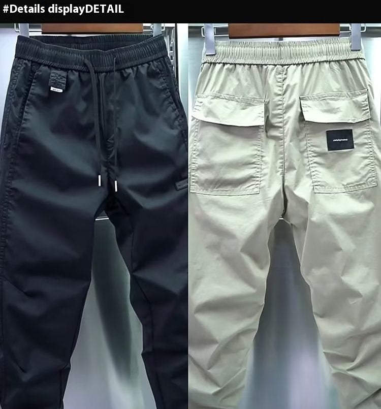 Thin Casual Solid Color Trendy Style Slim Fit Pants