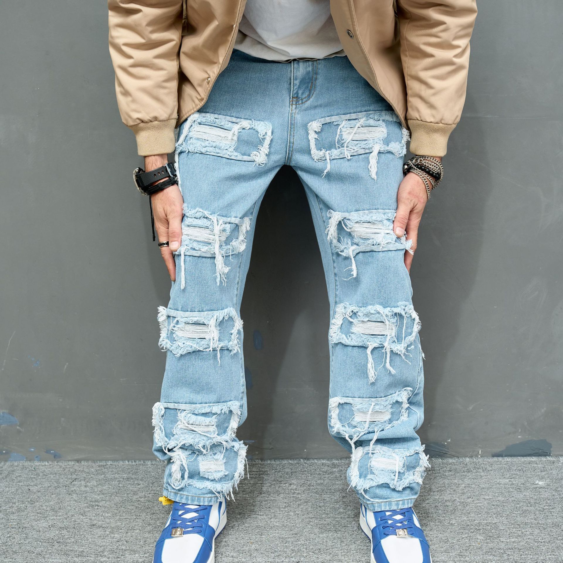 Worn Stretch Slim Fit Denim