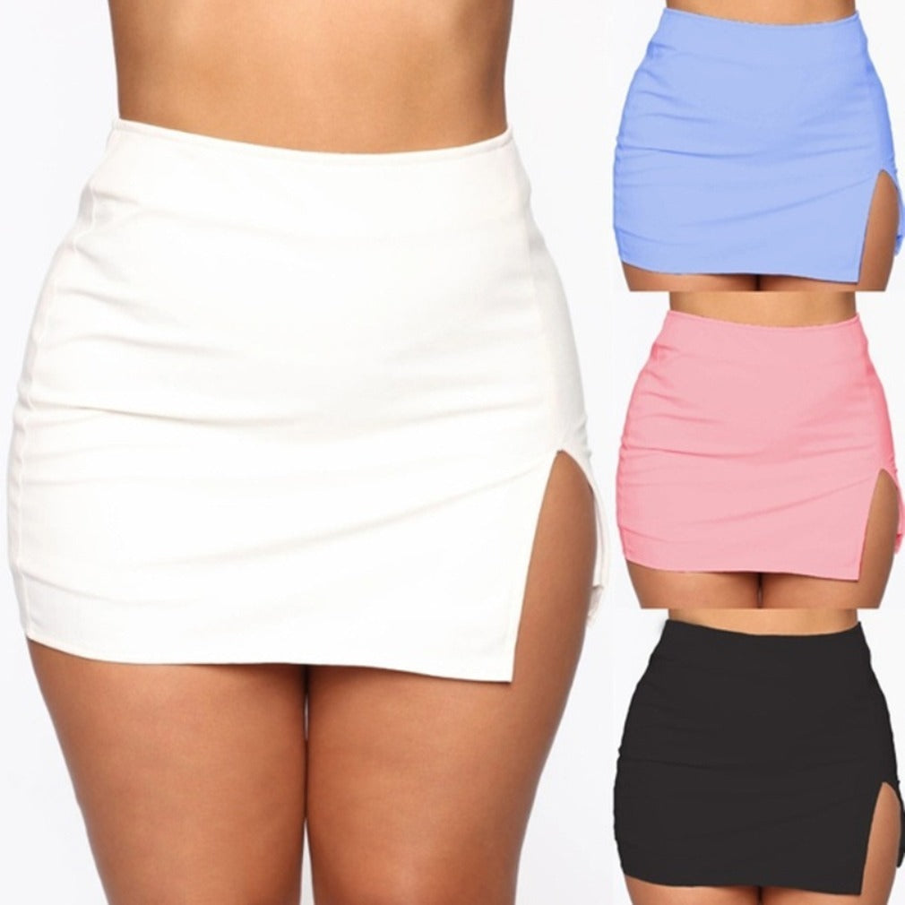 Short Solid Color Skirt