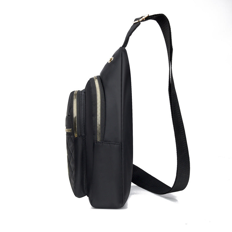 Nylon Rhombus Crossbody Chest Bag