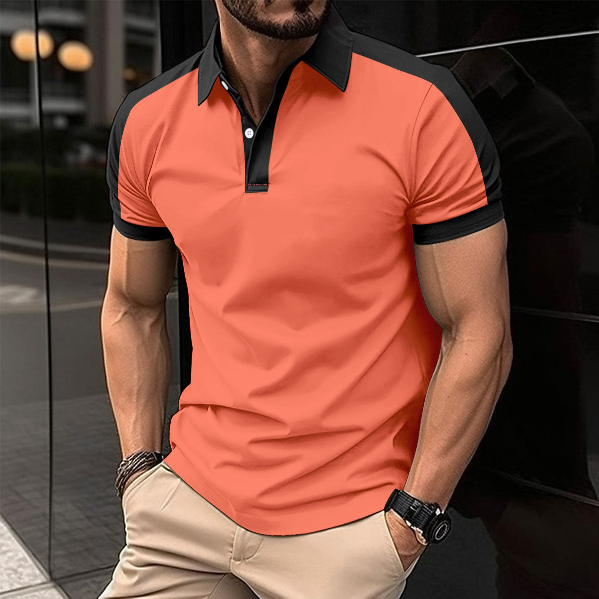 Short Sleeve Business Casual Polo Shirts