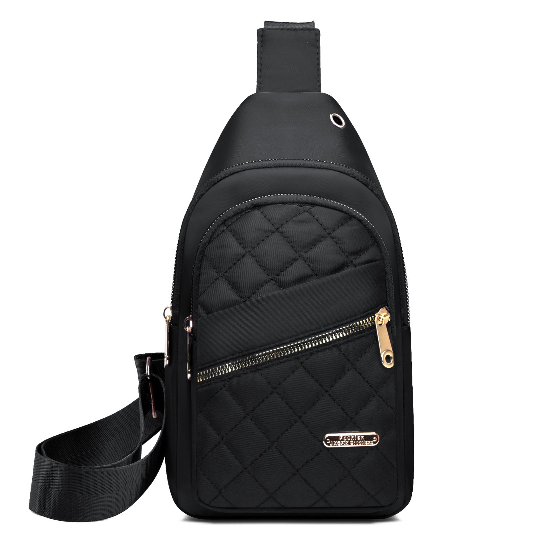 Nylon Rhombus Crossbody Chest Bag