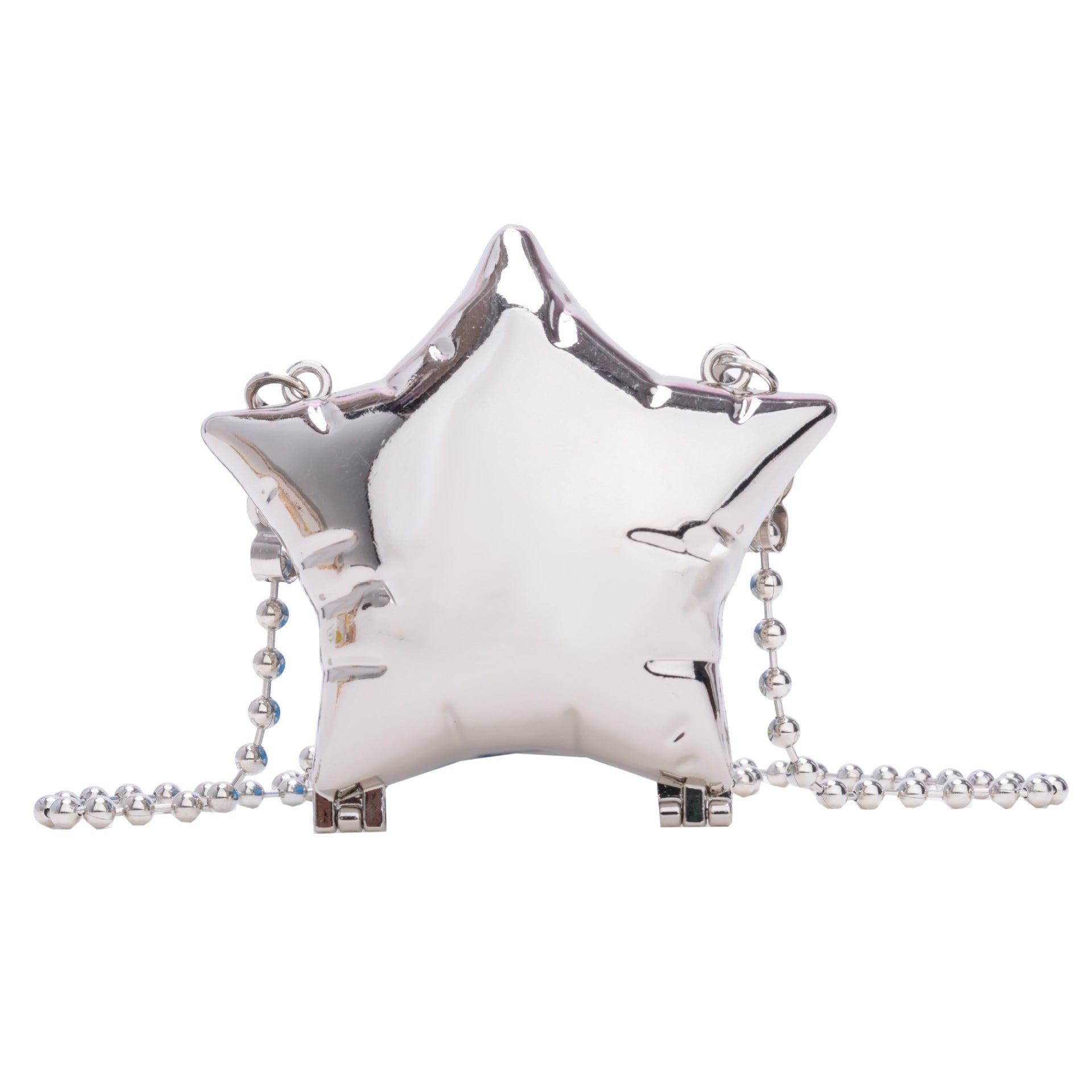 Zinc Alloy Shiny Metal Five-pointed Star Box Mini Bag
