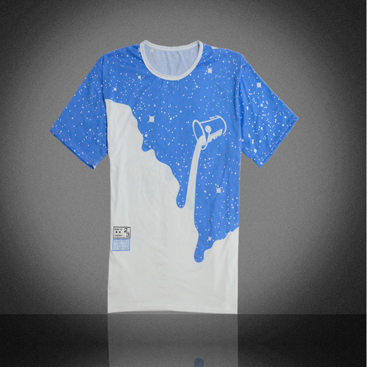 Milk Outpour Printed T-Shirt