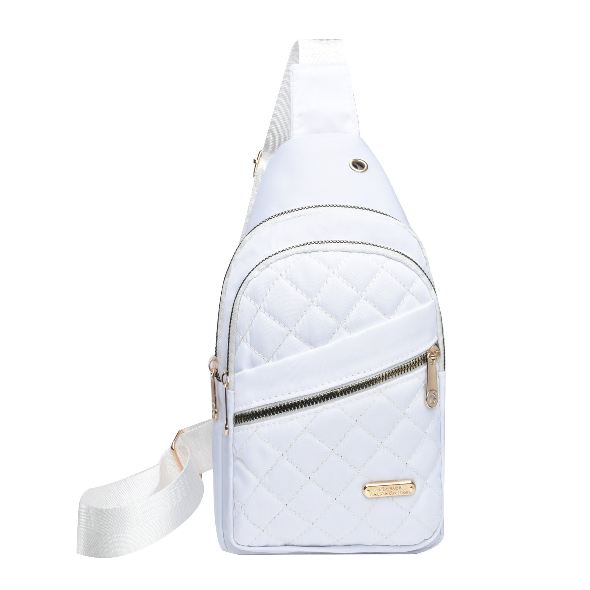 Nylon Rhombus Crossbody Chest Bag