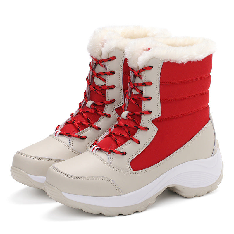 Fleece-Lined High-Top Boots