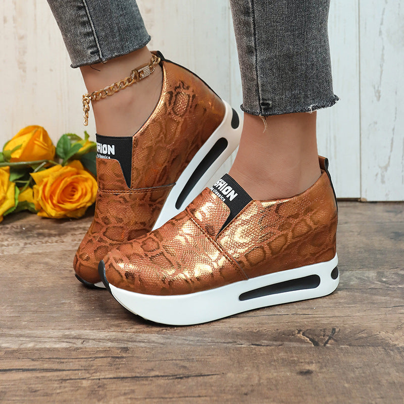 Shallow Mouth Platform Casual Shoes