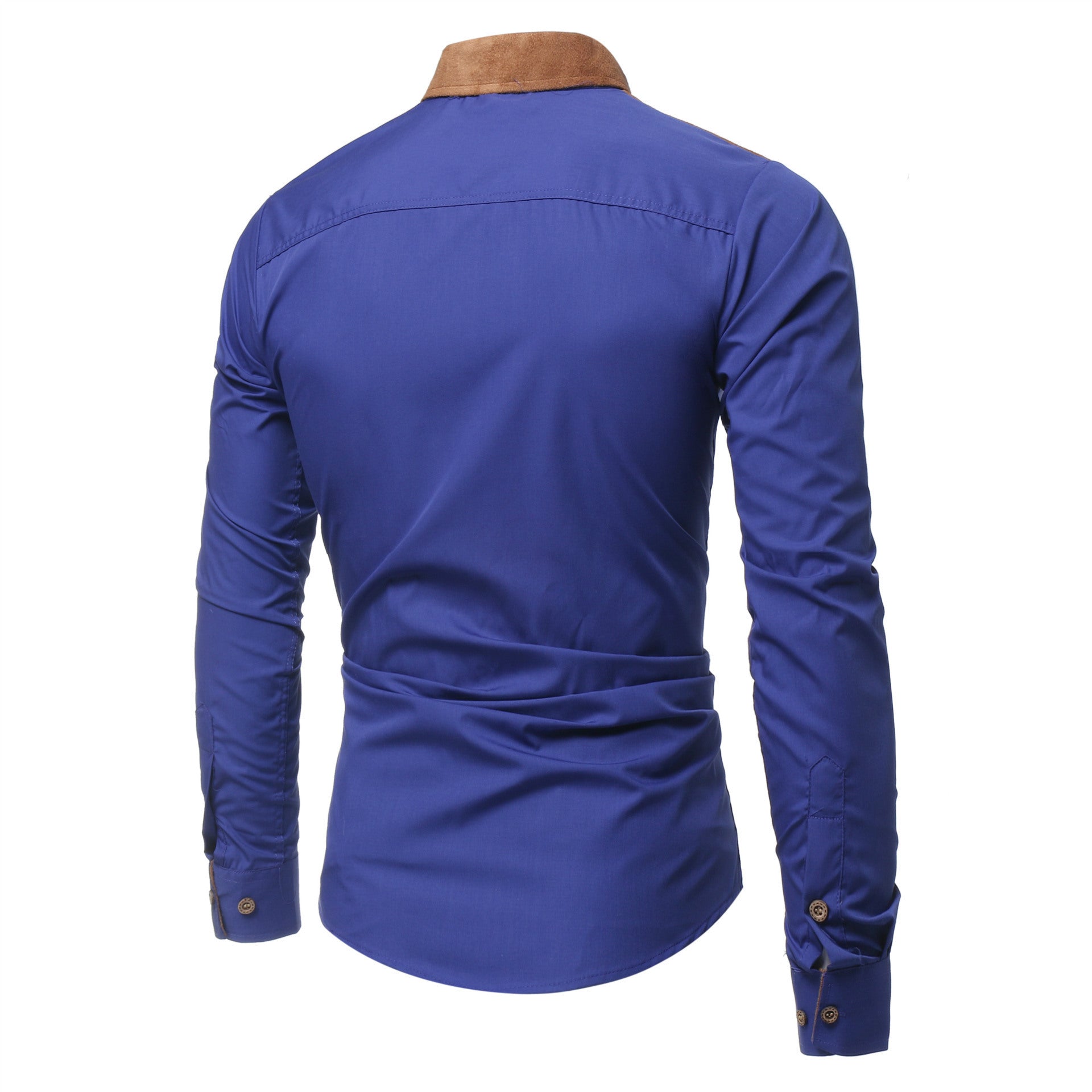 Long-sleeved Featuring Deerskin Collar Shirts