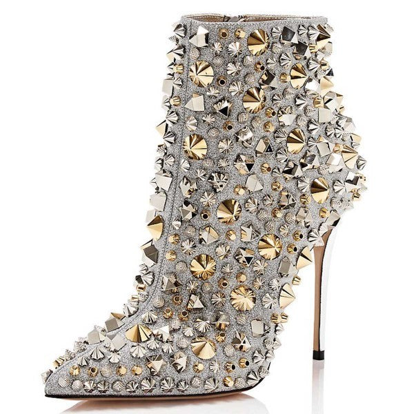 Pointed Toe Suede Multi-Buckle High-Top Boots