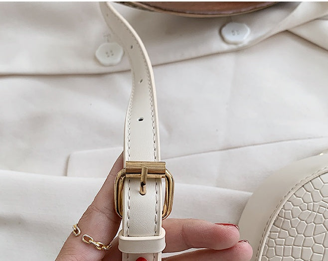 Tide Diagonal Texture Shoulder Bag