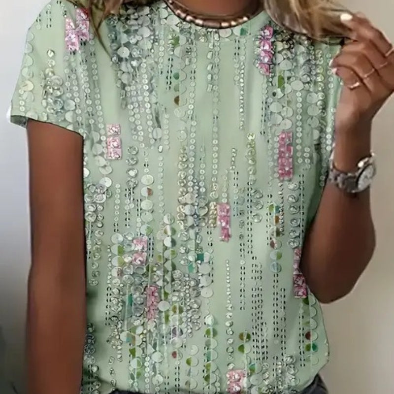 Elegant Round Neck Pullover Top