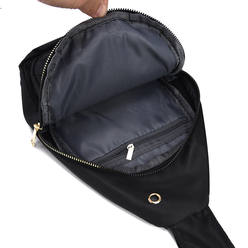 Nylon Rhombus Crossbody Chest Bag
