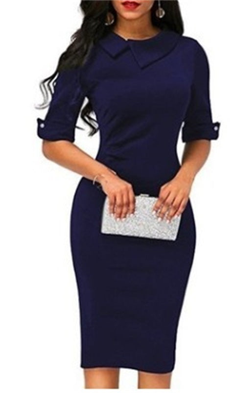 Long Sleeve Shoulder Party Dress