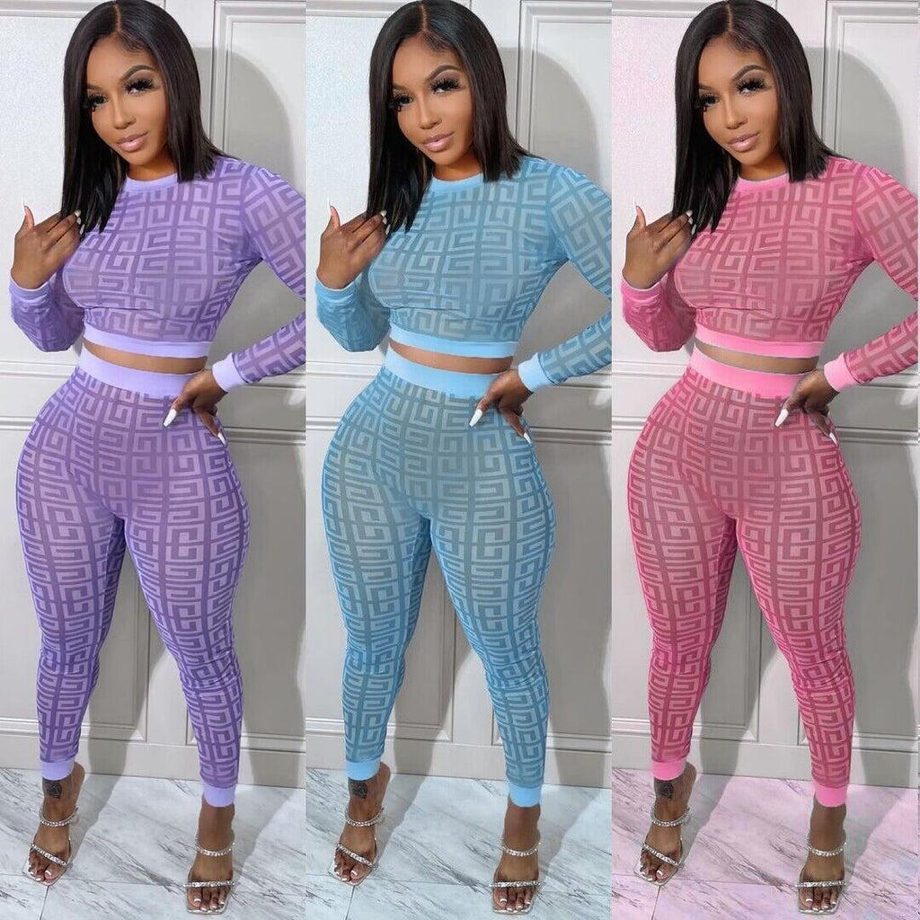 Fashion Trend Digital HD Print Two-Piece Set