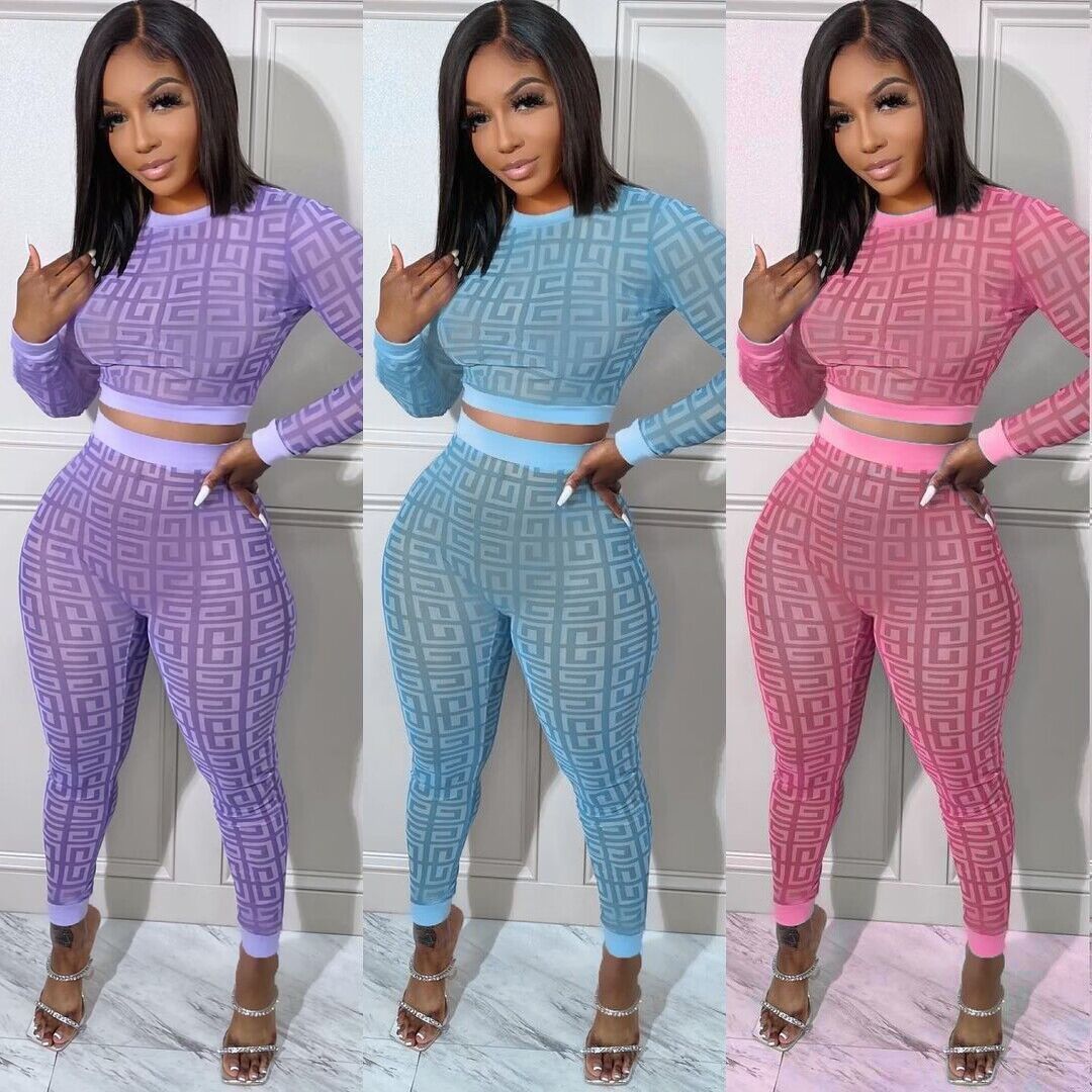 Fashion Trend Digital HD Print Two-Piece Set