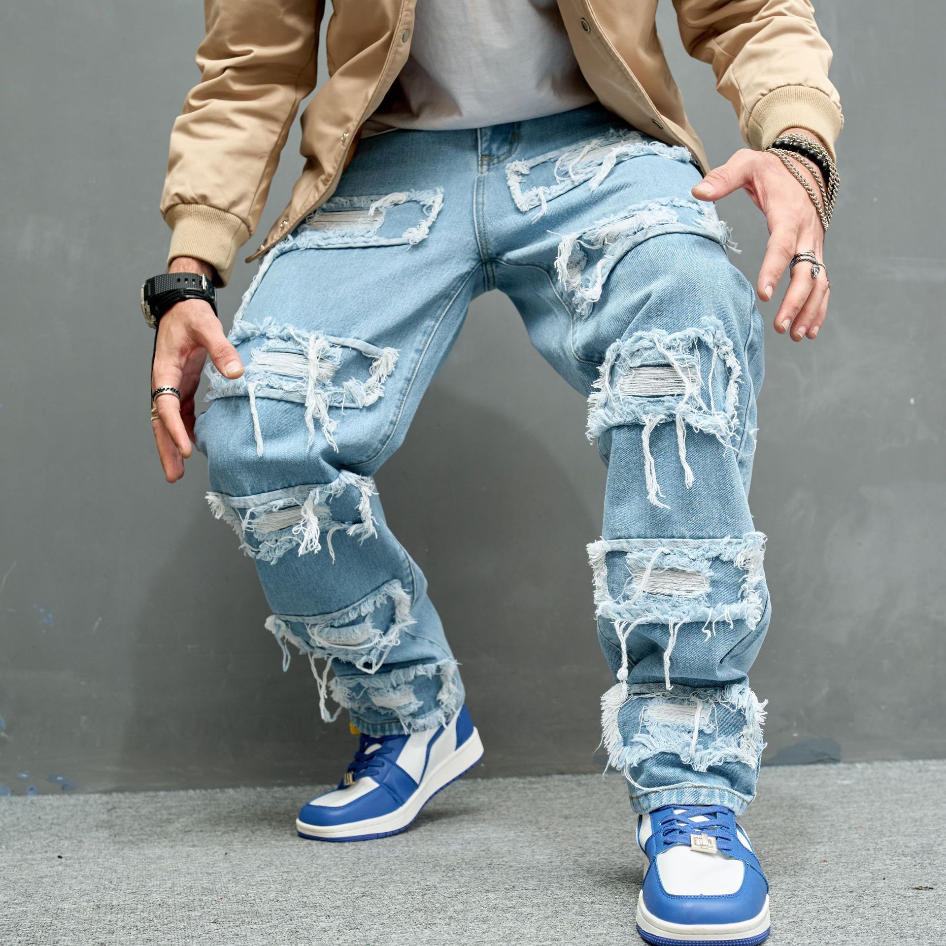 Worn Stretch Slim Fit Denim
