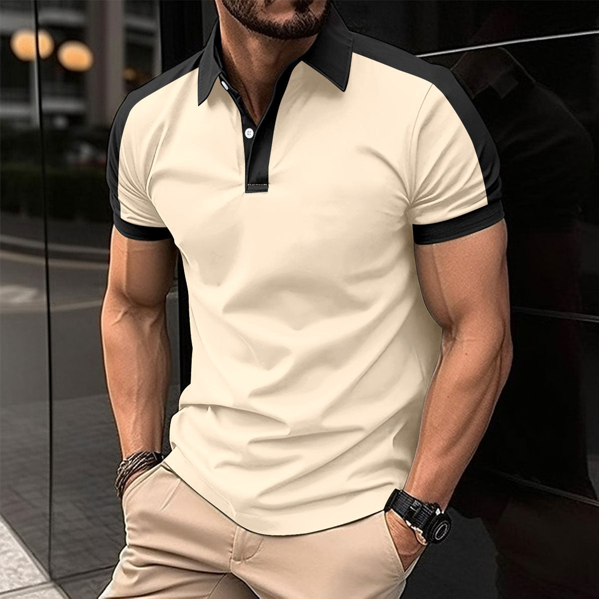 Short Sleeve Business Casual Polo Shirts