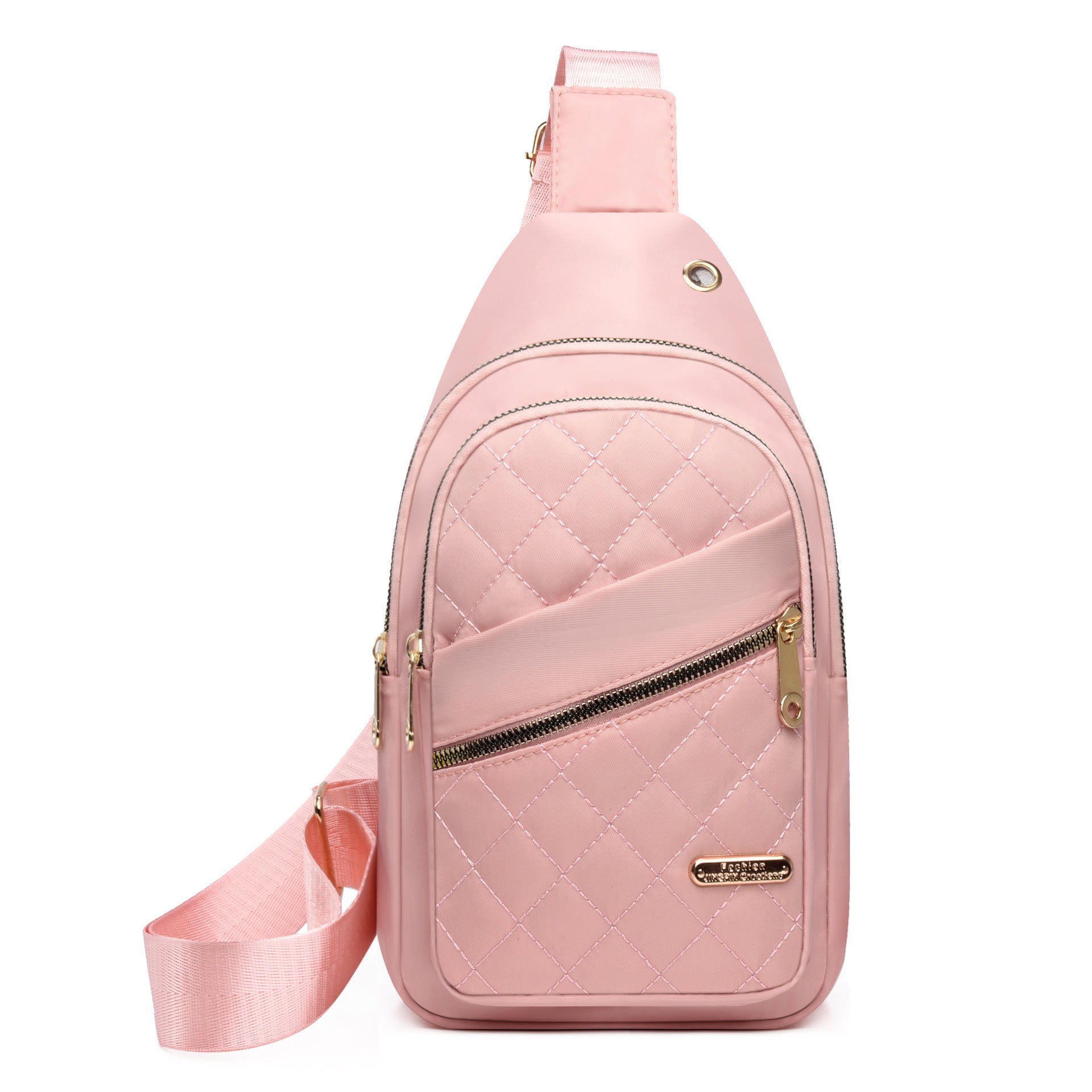 Nylon Rhombus Crossbody Chest Bag