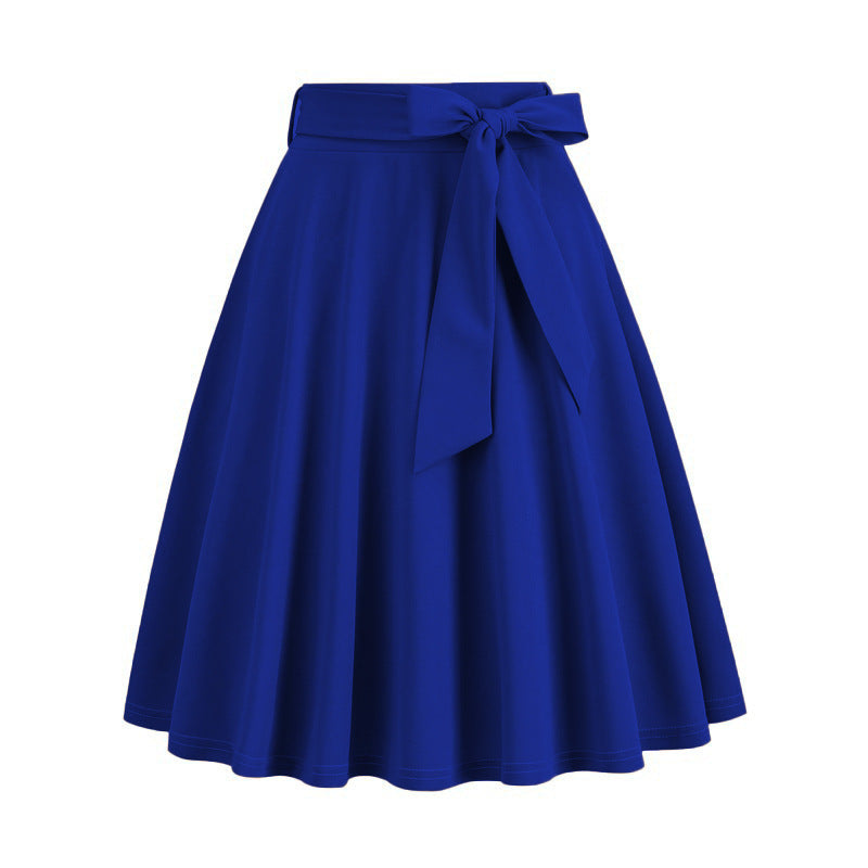 Fashionable Pleated Skirt w/Bow