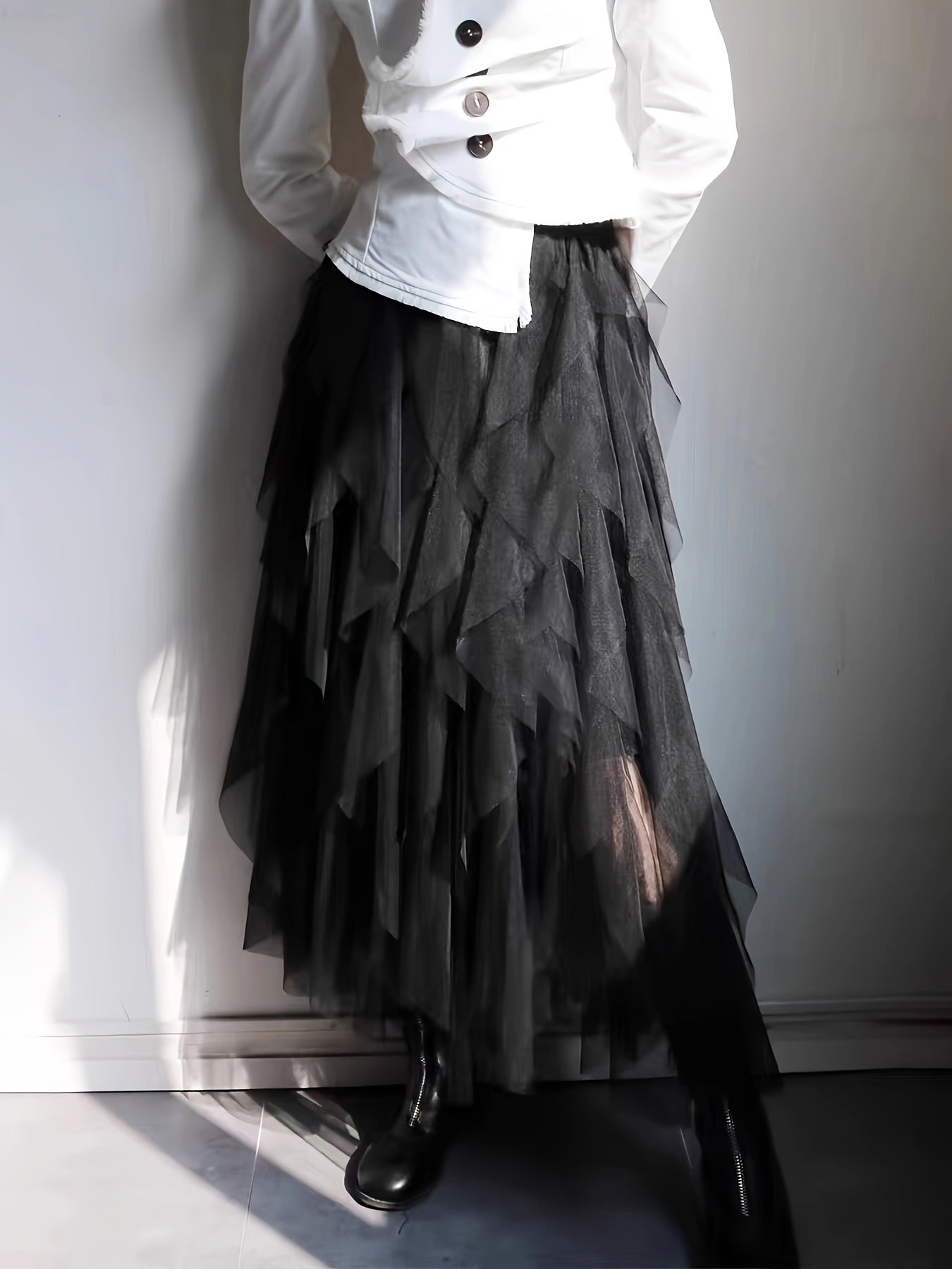 Fashionable Slimming Mesh Skirt