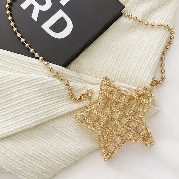 Zinc Alloy Shiny Metal Five-pointed Star Box Mini Bag
