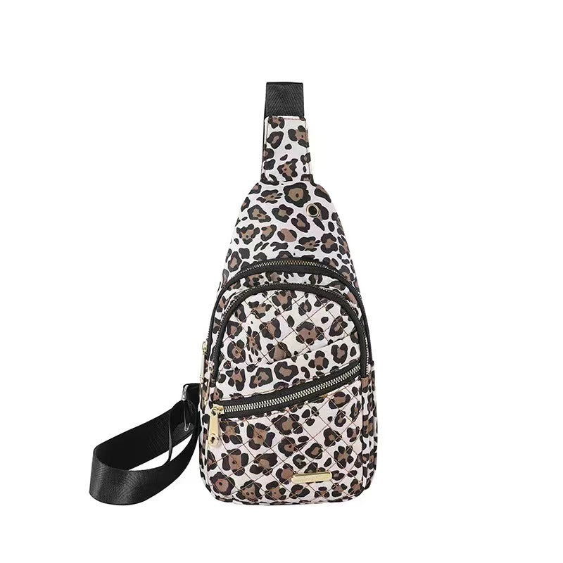 Nylon Rhombus Crossbody Chest Bag