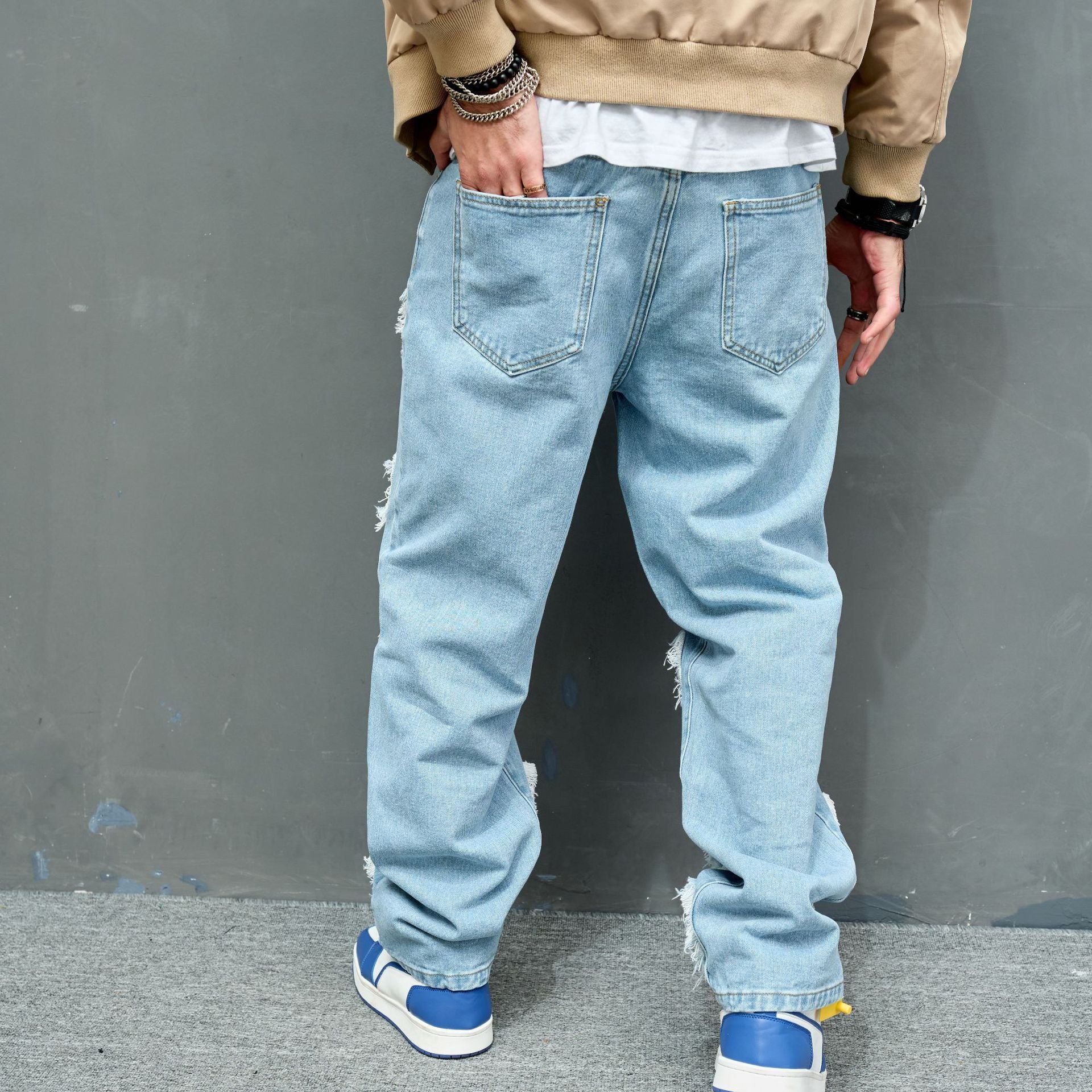 Worn Stretch Slim Fit Denim