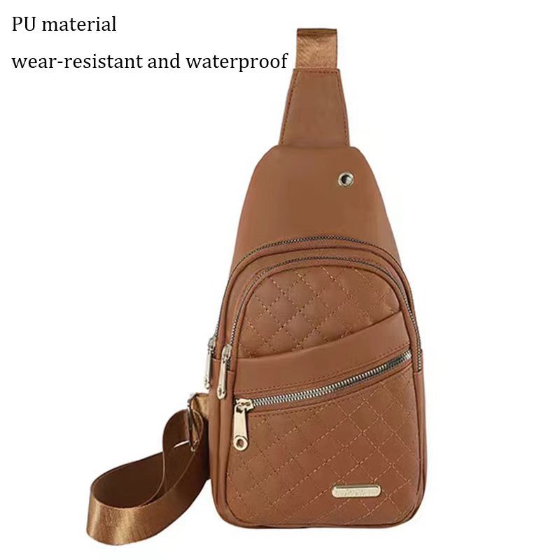 Nylon Rhombus Crossbody Chest Bag