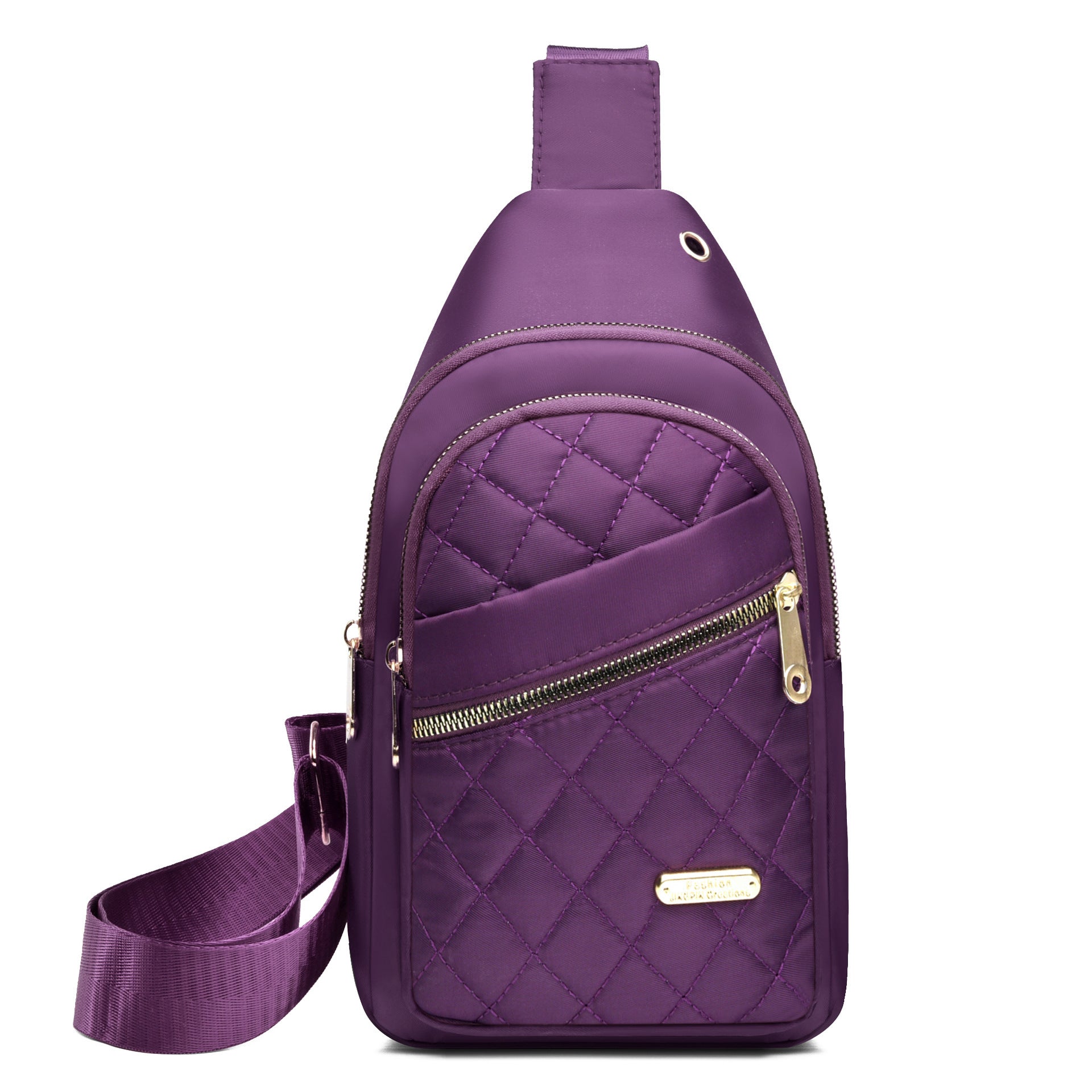 Nylon Rhombus Crossbody Chest Bag