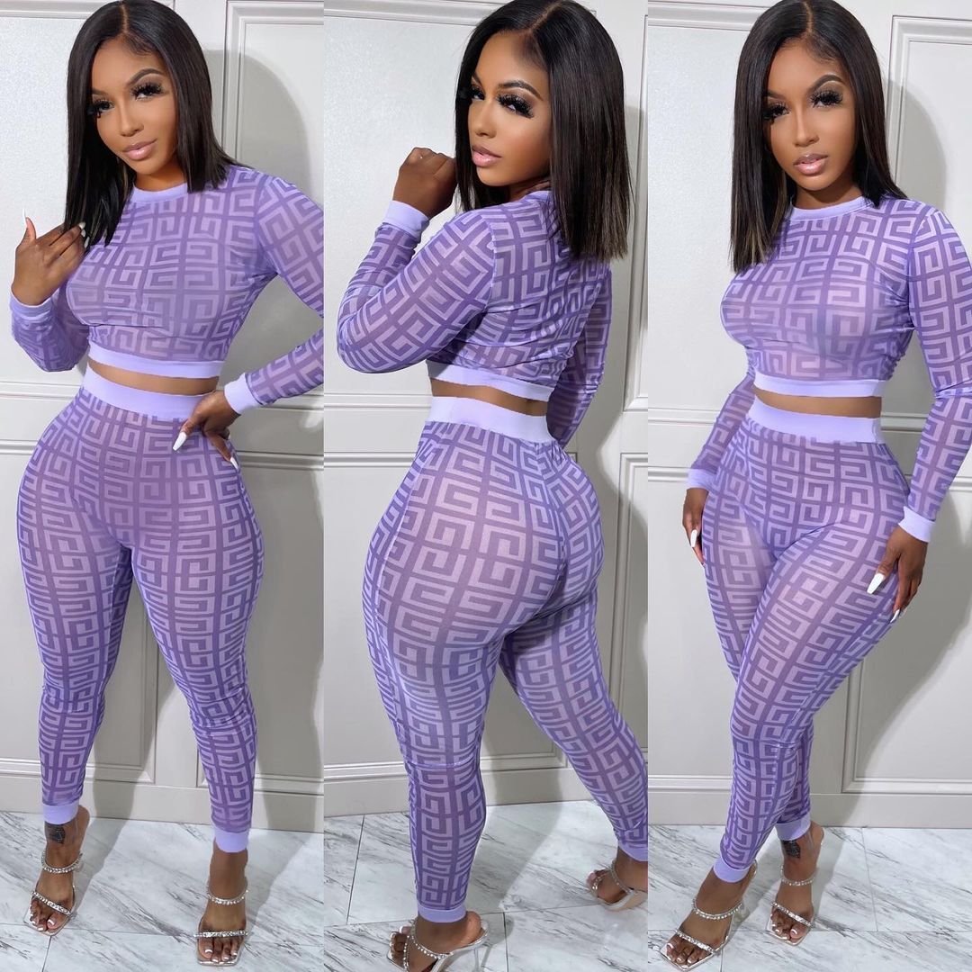 Fashion Trend Digital HD Print Two-Piece Set