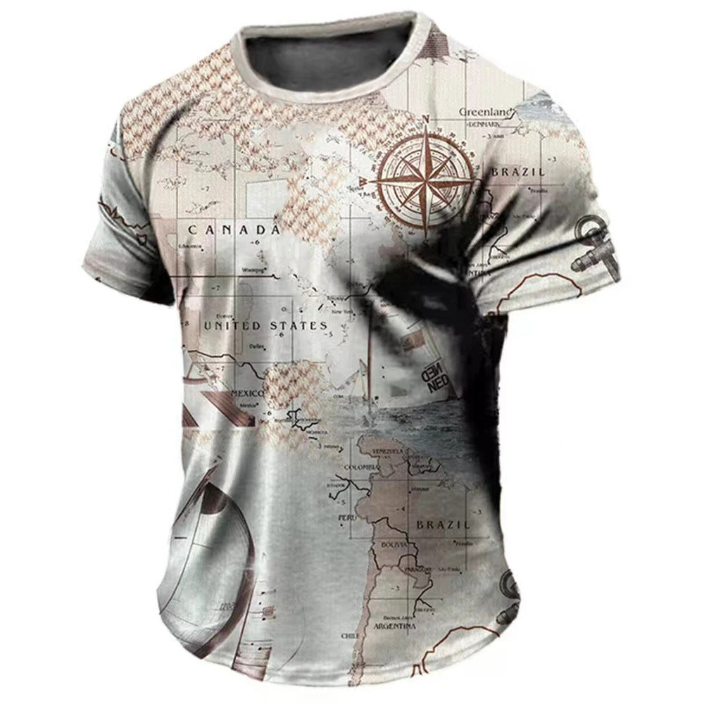 Casual Loose Short Sleeves Muscle T-shirt