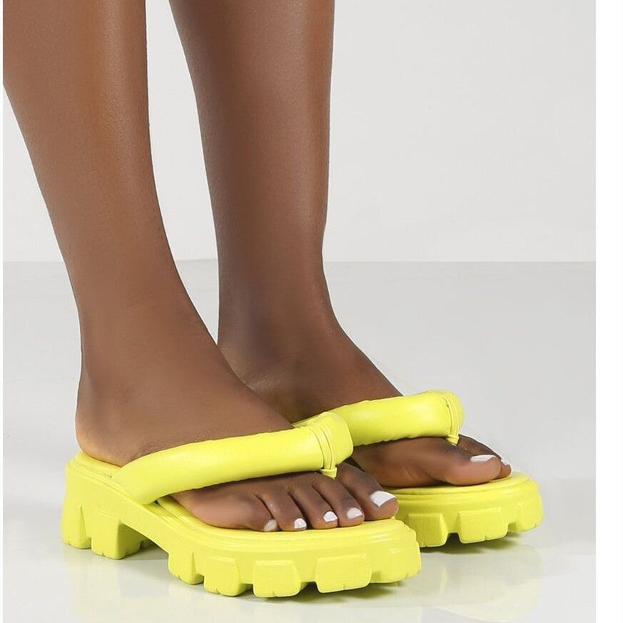 Platform Heightened Flip Flops